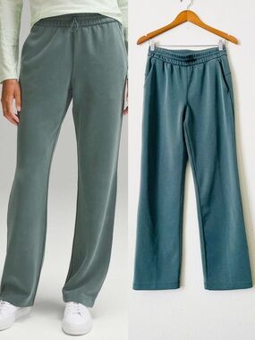 Lululemon SIZE 6 Softstreme straight leg full length high rise pants Dark Forest